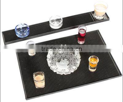 Cocktail Bar Drip Rail Mats,Coasters/Bar Runner With 3D Embossed Printed Logo