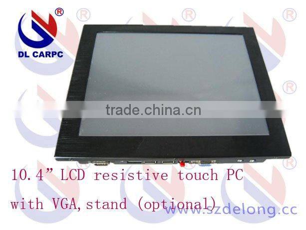 10.4'' waterproof all in one touch screen car pc/ Inter Atom N270 1.6GHz CPU