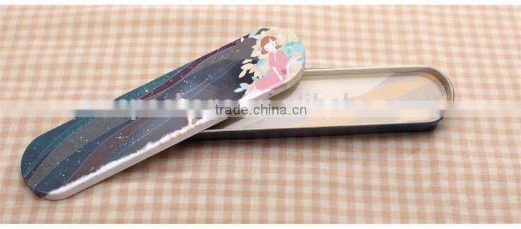 oval shape pencil box/tin pencil cased/ stationery storage tin box
