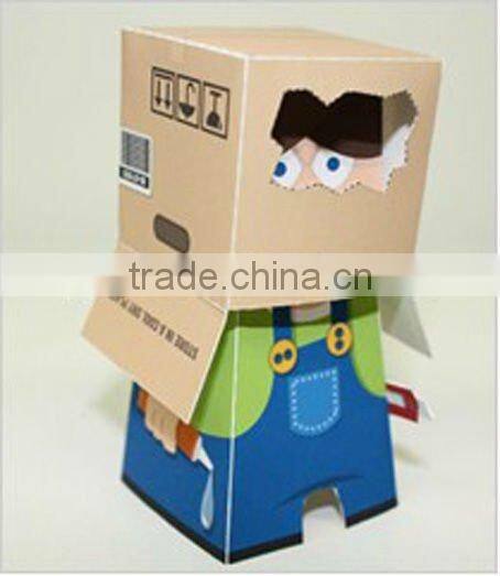 New Design Cardboard funny 3D Cartoon Model Toys For Kids