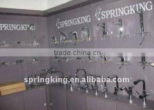 Elegant brushed nickel taps for kitchen sinks