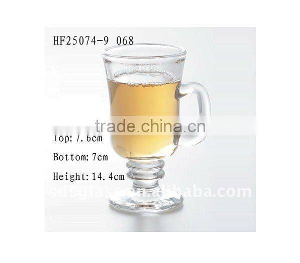 Irish Glass cup with handle