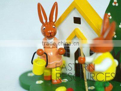 Easter Rabbit - Wooden Easter Decoration