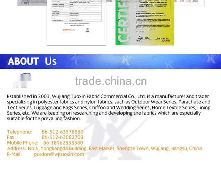 Flock Printing Summer Dress Chiffon Textile Fabric