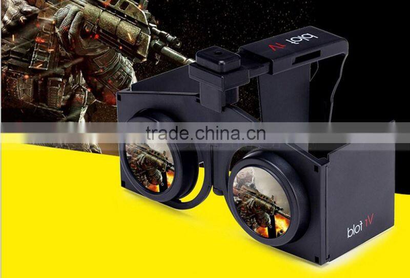 Mobile Mini 3D Virtual Reality Box Case Foldable VR Glasses Case For Men Live Show Sexy IMAX Moving Game