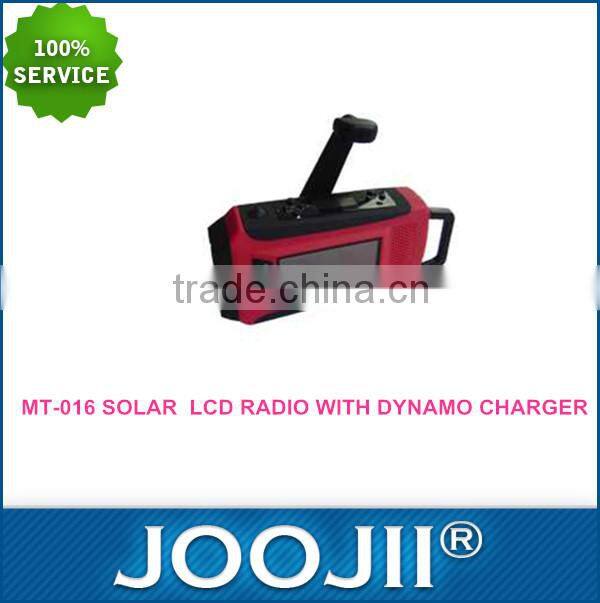 solar powered am/fm radio/dynamo hand crank flashlight radio/portable solar radio mp3 player