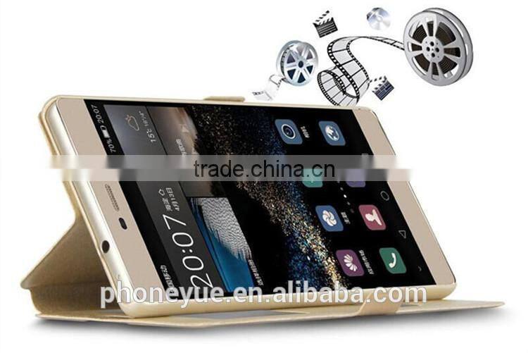 double window screen protective pu leather flip cover case for lg k10 for vivo v1