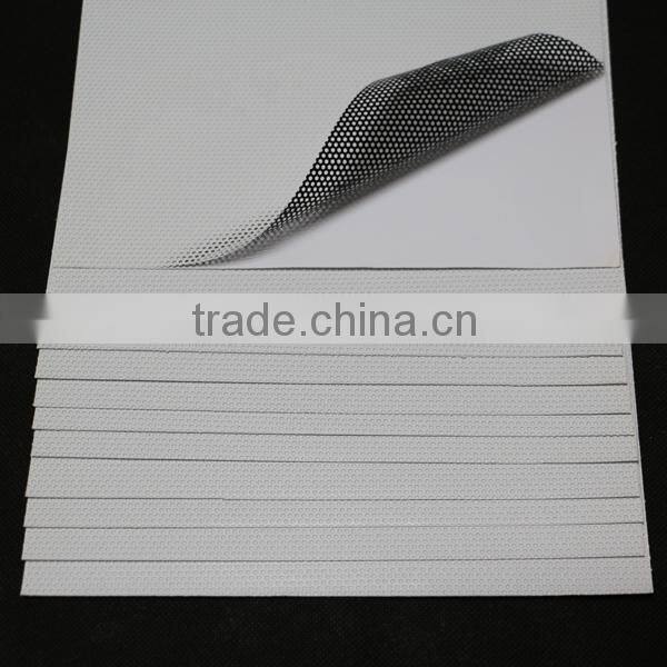 Self adhesive car sticker one way vision window film inkjet printing 180gsm perforated vinyl rolls inkjet pvc vinyl