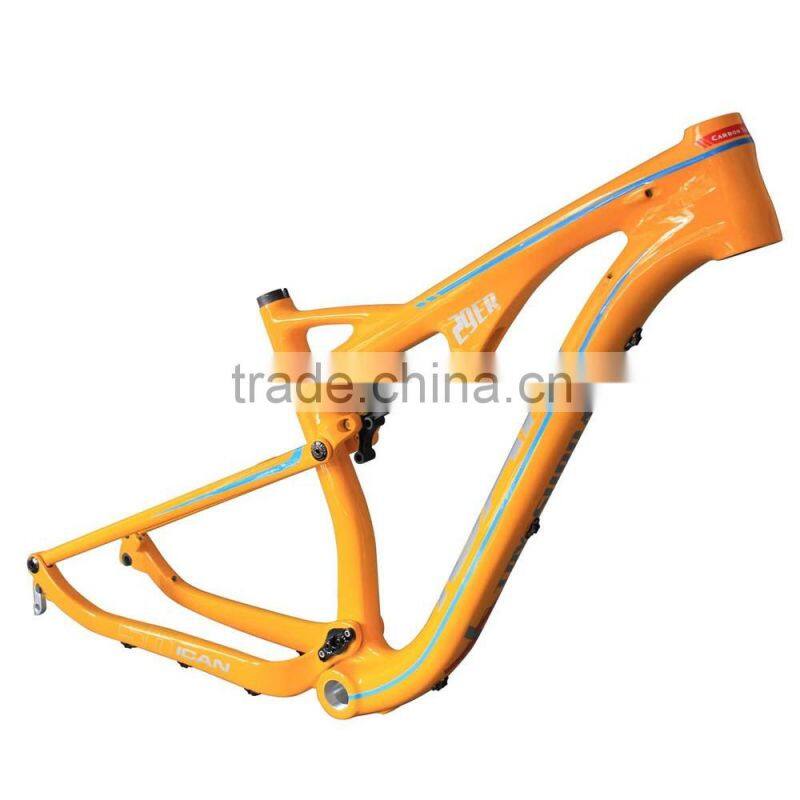 29er full suspension carbon frame, full suspension mtb carbon fiber frame, mtb carbon frame