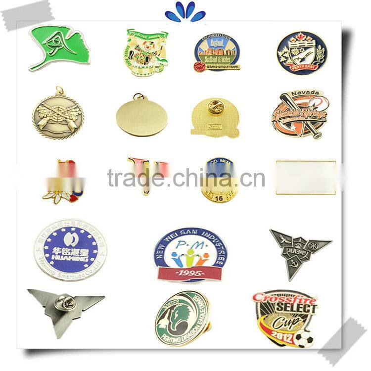 Popular classic souvenirs stamping badge,custom metal pin badges