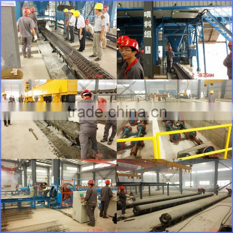 Pre-tension Process prestressed Concrete pile machine