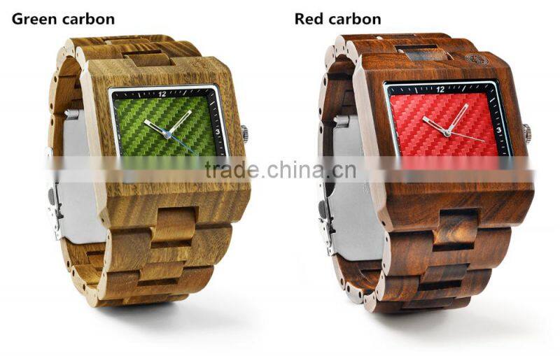 Custom Vogue Wood Watch 2016 Original Japan Quartz Wood Watch