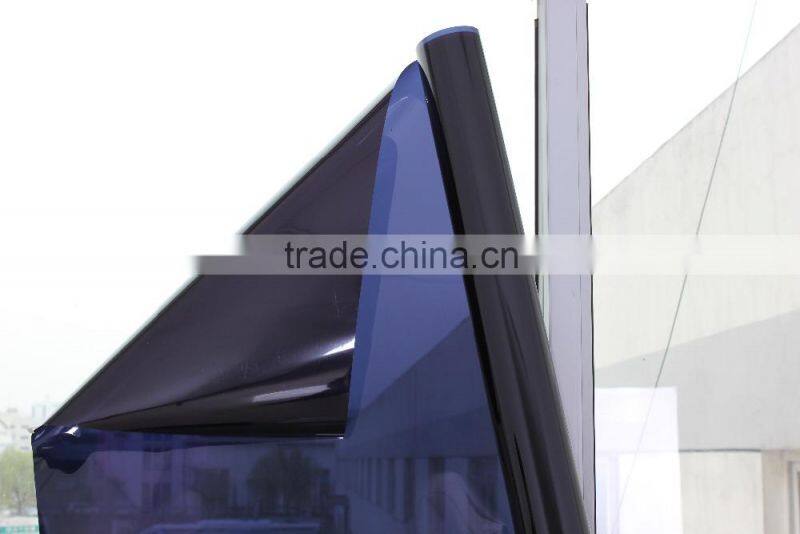high technology reflective dark blue sliver PET building decoration film, privacy protective window film