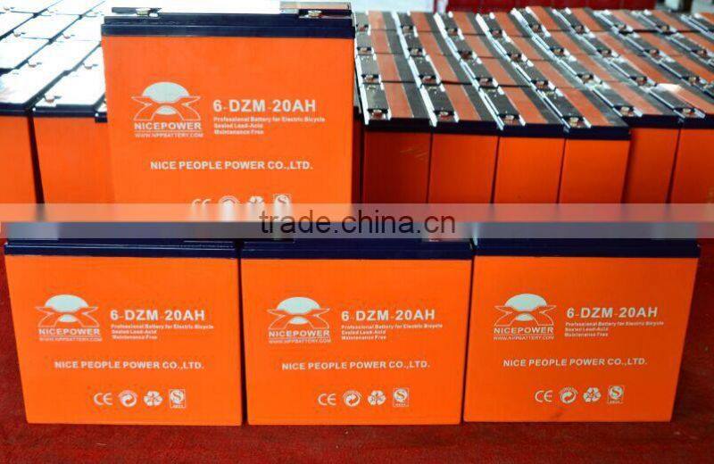 Nice Power 12v 20ah scooter battery Agm rechargeable battery