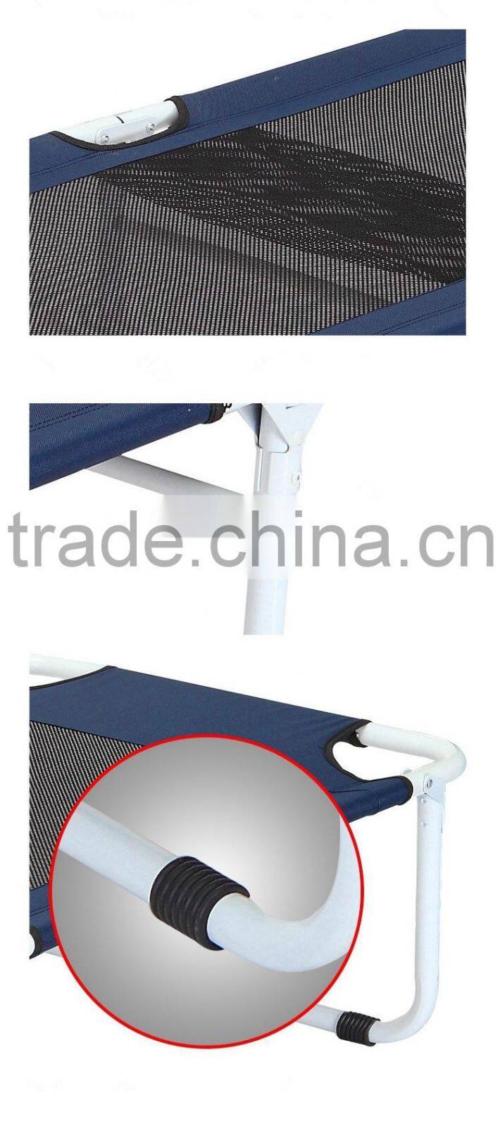 Outdoor portable metal folding beach bed