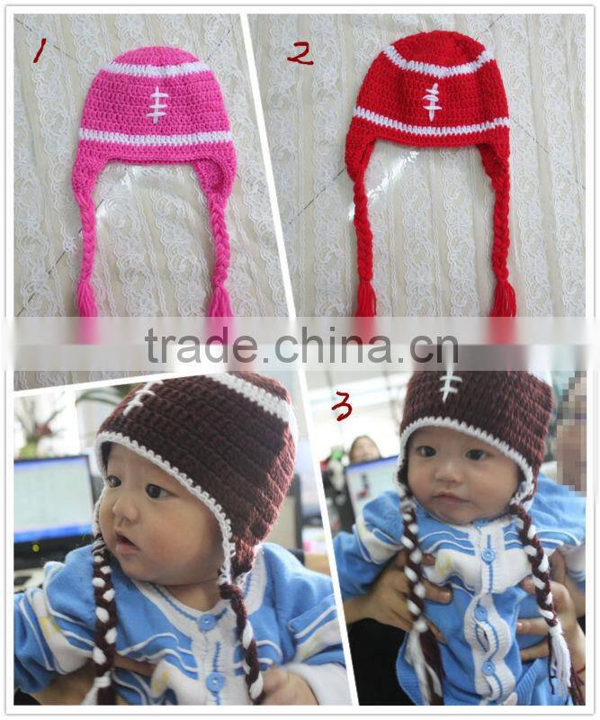 Hot Sale Winter Baby Football Hat For Baby Birthday Gifts