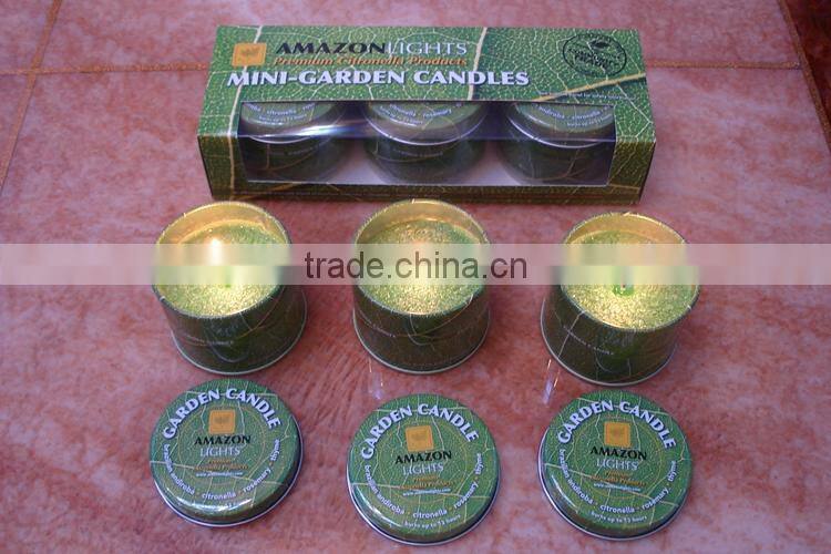 Customized Scented Travel Soy/Paraffin Wax Candle in Tin Box