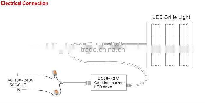 new design led grille light panel 60W 5000LM