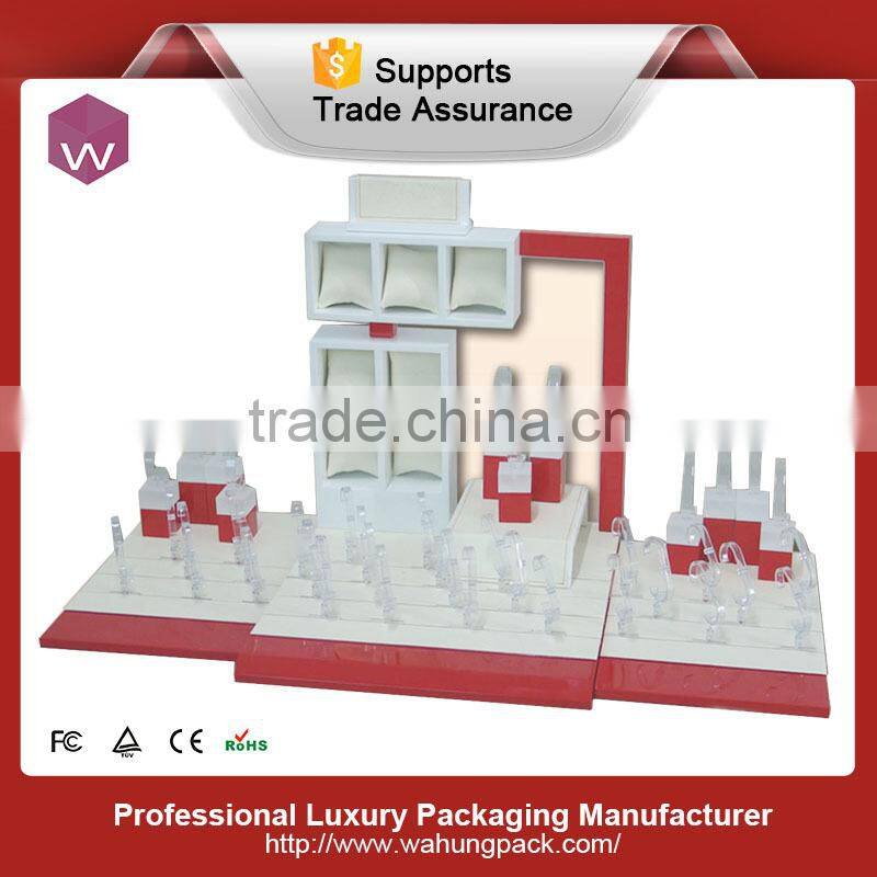 display cabinet and showcase for jewelry shop,wood jewelry display stands