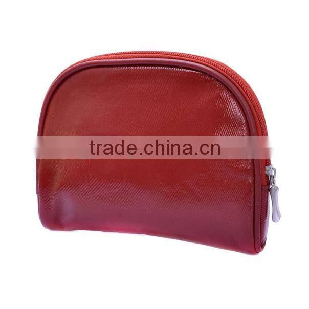 Manufacturer fashionable gorgeous solid color pu cosmetic bag for ladies