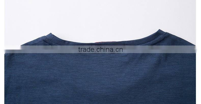 High Quality Lightweight china suppliers Custom logo OEM design blue casual man Slim Fit plain t shirts mens
