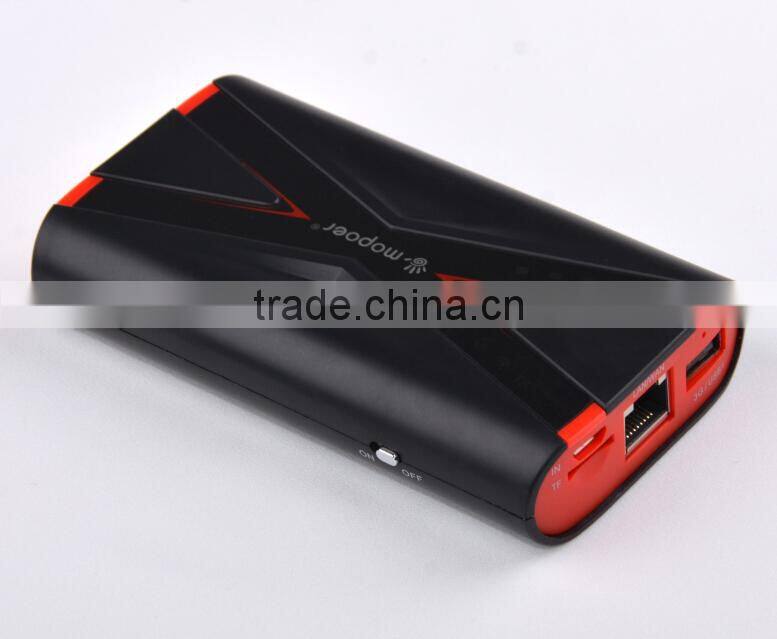 X-man design super slim power bank with 3G wifi pocket router function