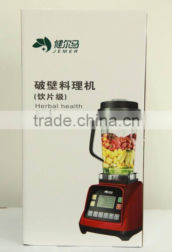 JEMER High quality high speed juicer blender 2200w commercial food blender