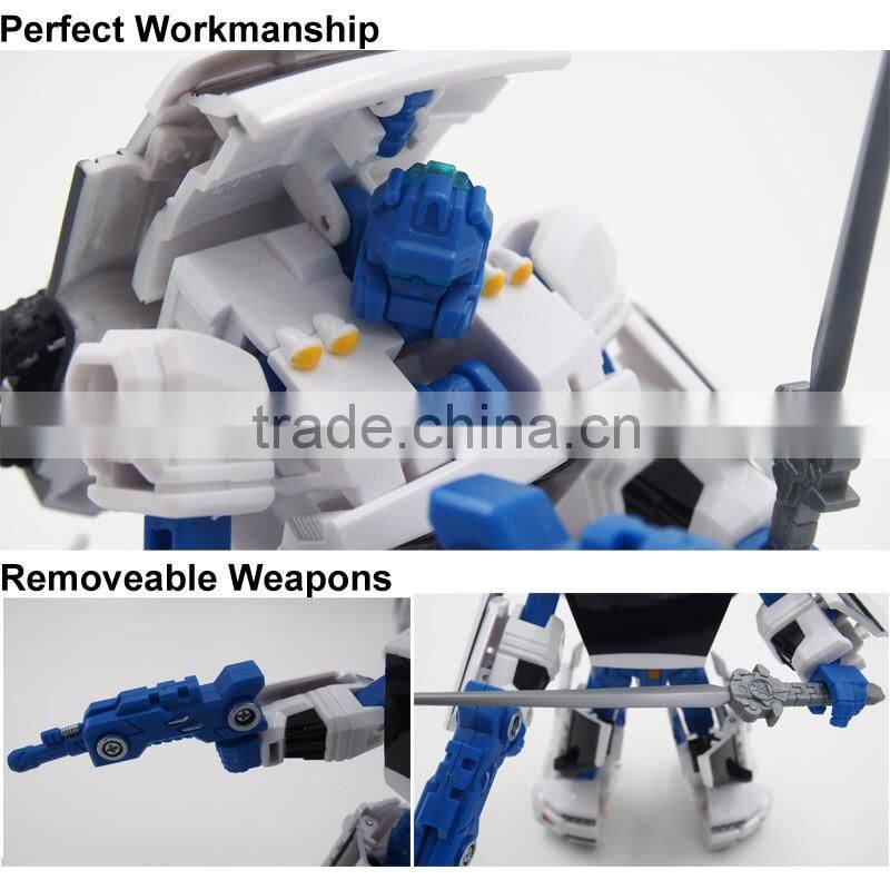 Hot sale high quality plastic deformation robot transformable car toys