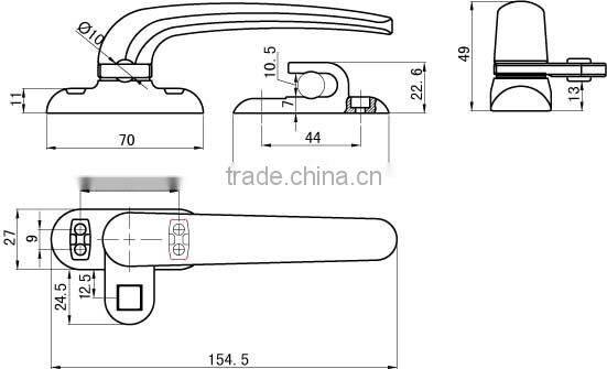 Aluminium Window Handle