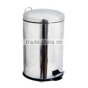Colourful stainless steel garbage bin