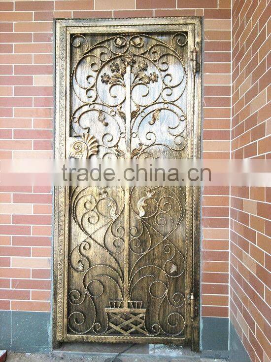 Top-selling handmade forging lobby entrance door