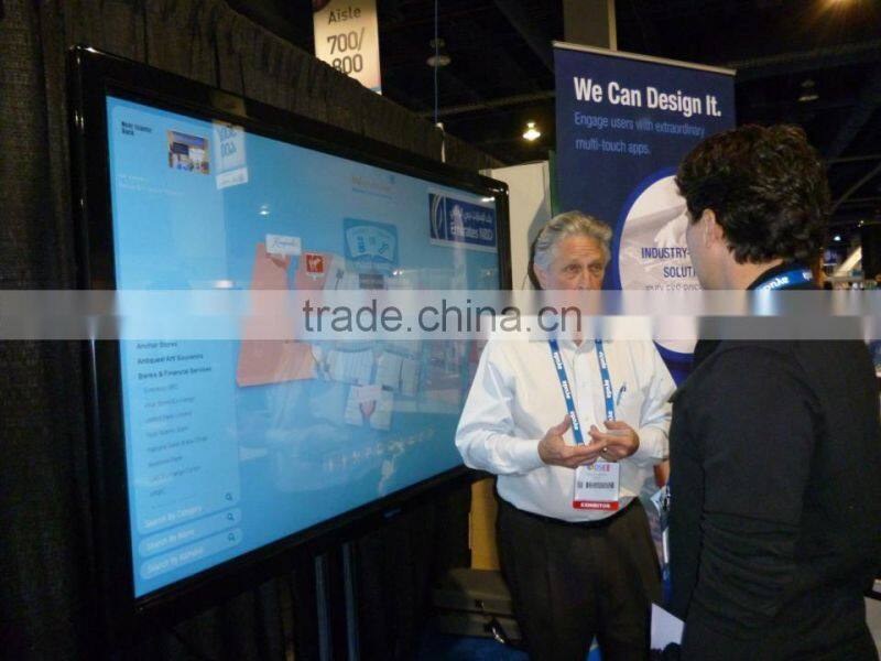 70inch window glass display 3D holographic priojector IR touch screen multi touch screen