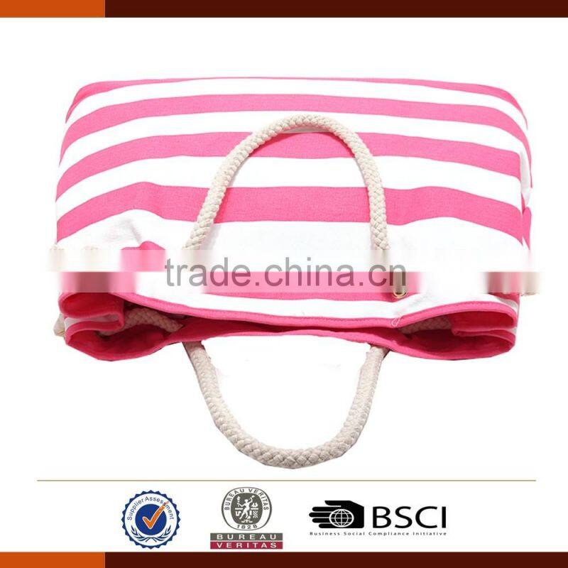 New Design Fashion Canvas Beach Bag for Ladies
