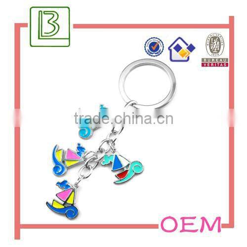 custom metal die cut keychains