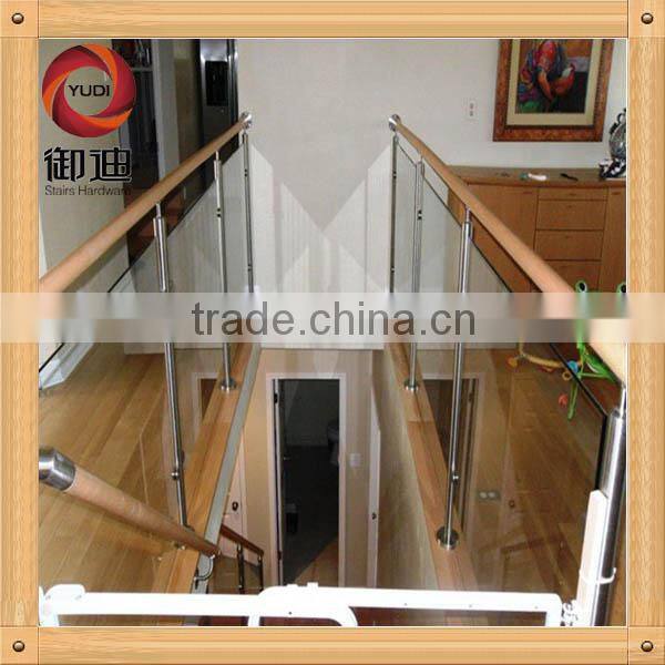 indoor stainless steel glass stairs handrail china supplier