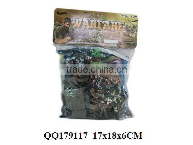 Plastic group soldier with map