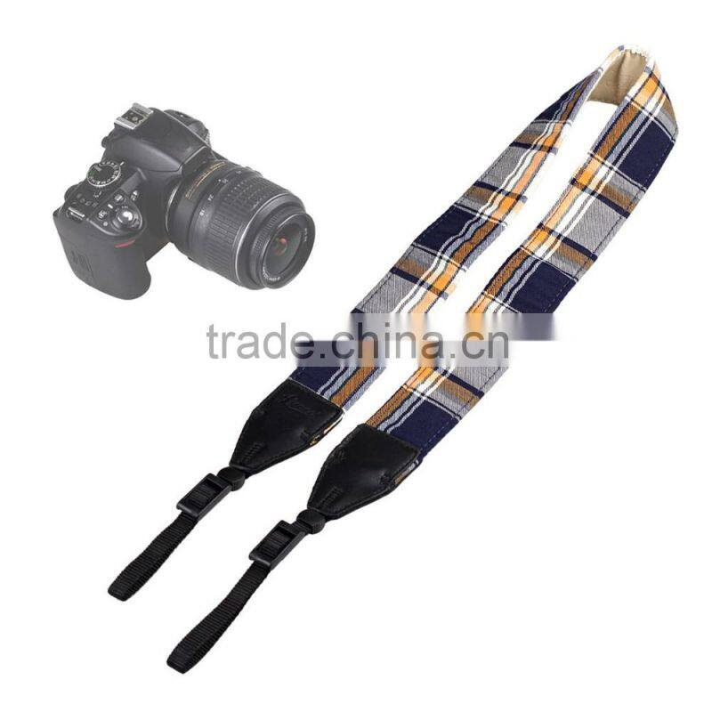 LD-02 Plaid Camera Shoulder Neck Belt Strap for Canon Ffor Nikon for Sony for Panasonic DSLR