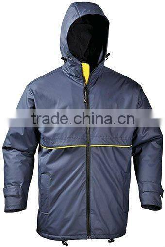 Outdoor rain jacket with padding