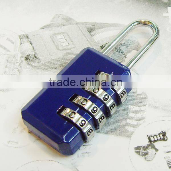 high quality travel luggage 4 dial combination lock safe