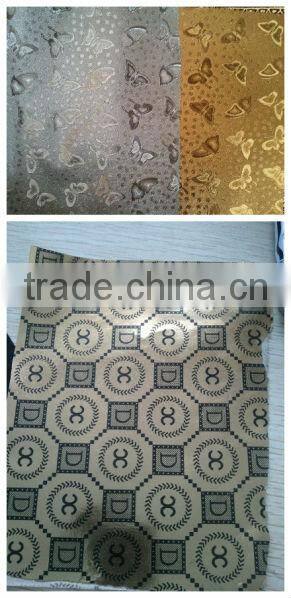 shinning synthetic pvc bag fancy leather golden items
