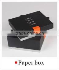 Matte black different shaped drawer wine gift box
