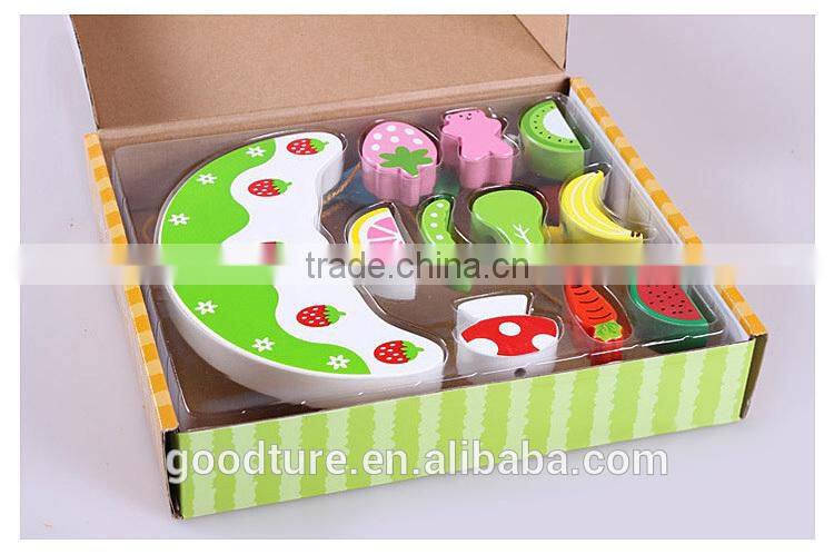 Wooden Crescent Balance Fruit And Cake Stringing Beads Game
