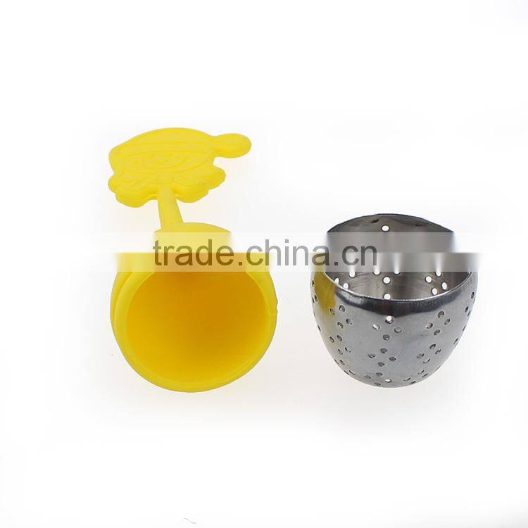 green Santa Claus tea strainer gift