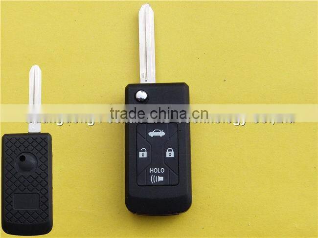 4 buttons car key remote control flip case shell for Toyota Camry