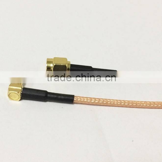 High performance SMA female to male right angle MCX RF Pigtail Coaxial Cable RG316