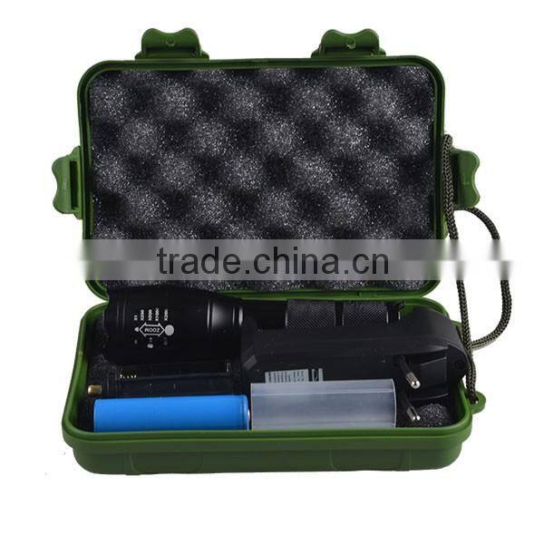 XML T6 Water Resistant Camping Torch Adjustable Focus Zoom Tactical Flashlight
