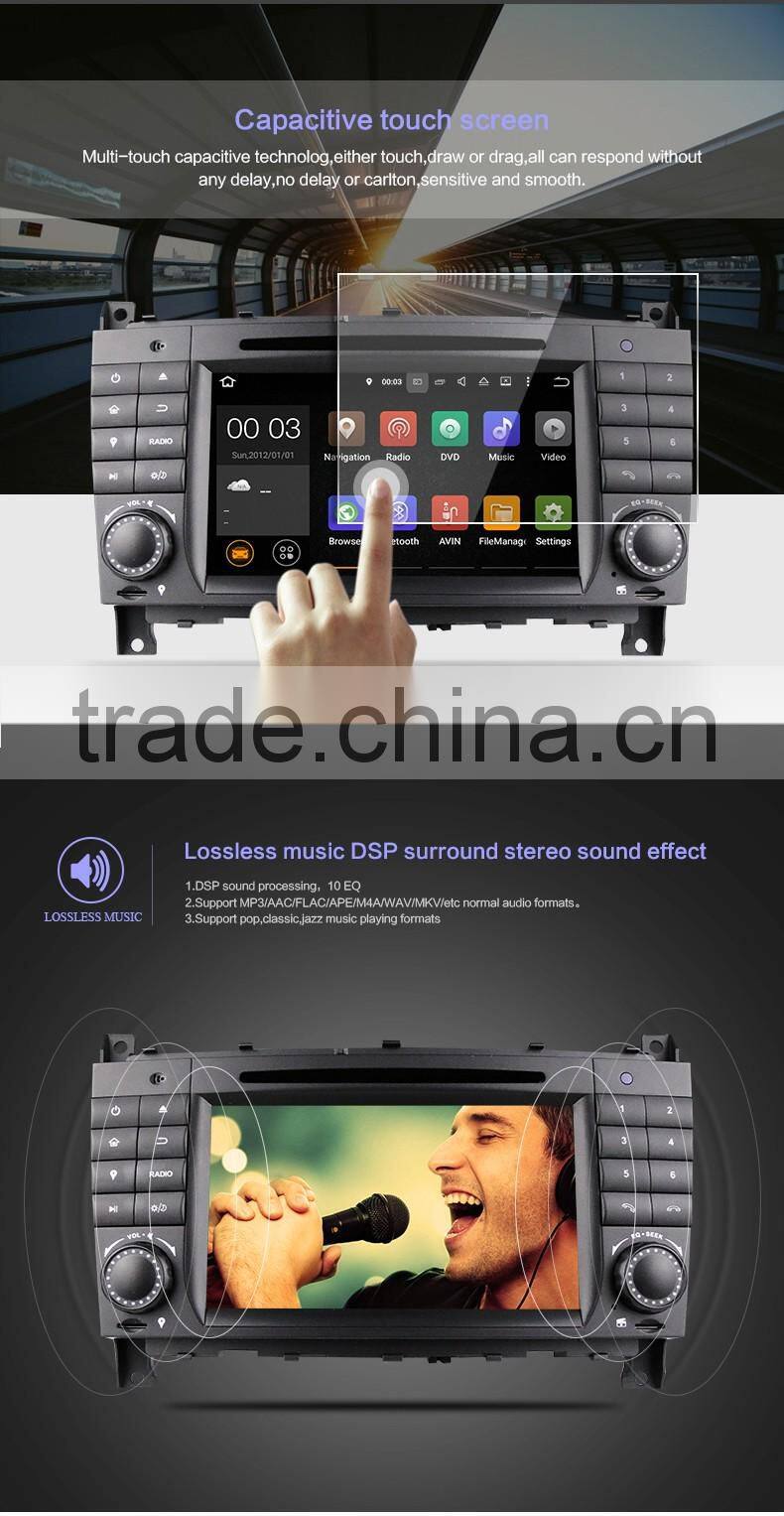 7 inch double din car DVD player with GPS MP3/MP4 player mutimedia FM