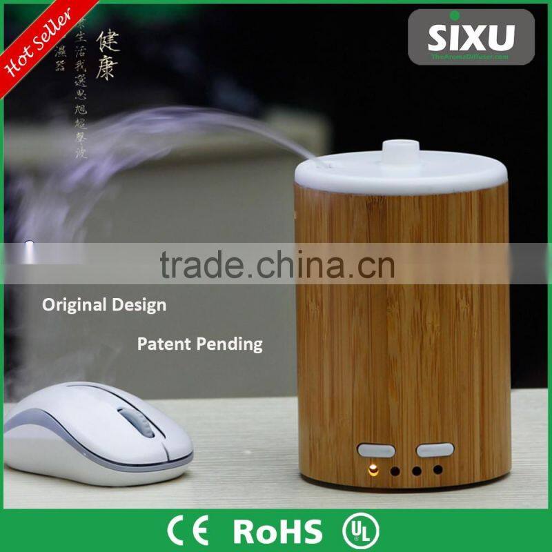 Bamboo room scent aroma system air freshener ultrasonic aroma mist diffuser