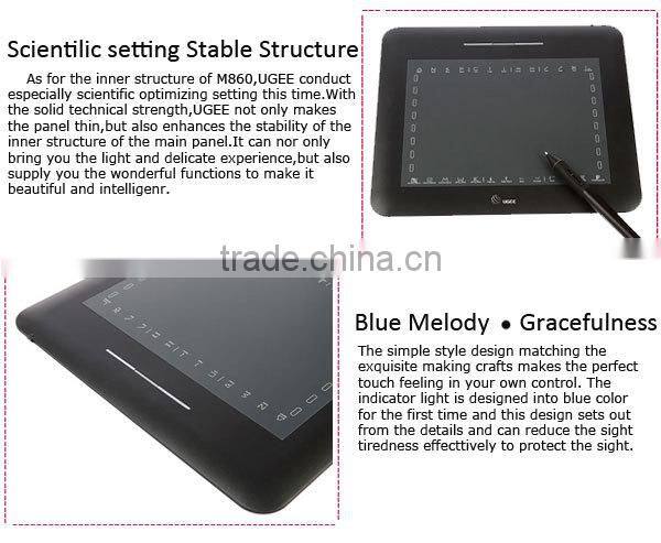 UEGG M860 drawing interactive graphics tablet for website design