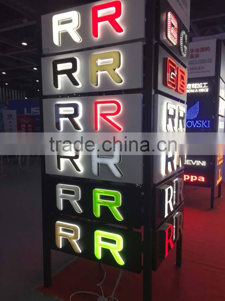 Outdoor waterproof led illuminated lighted sign letters